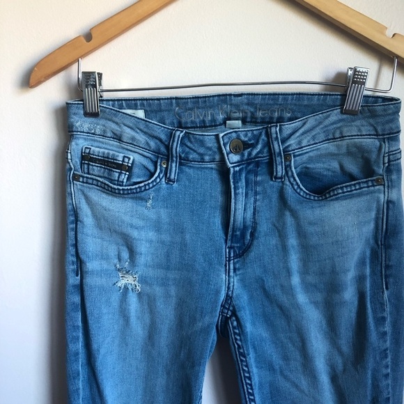 Calvin Klein | Blue Distressed Jeans - Picture 2 of 7